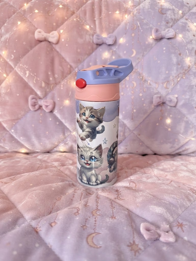 Tasse isotherme enfant chatons