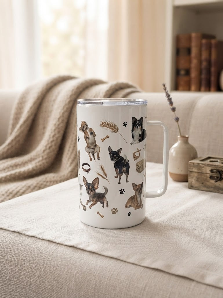 Tasse camping chihuahua