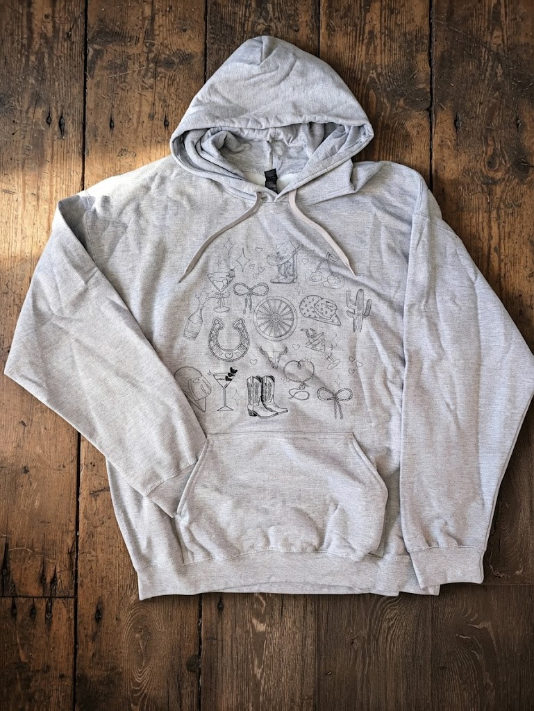 Z hoodies gris taille XL