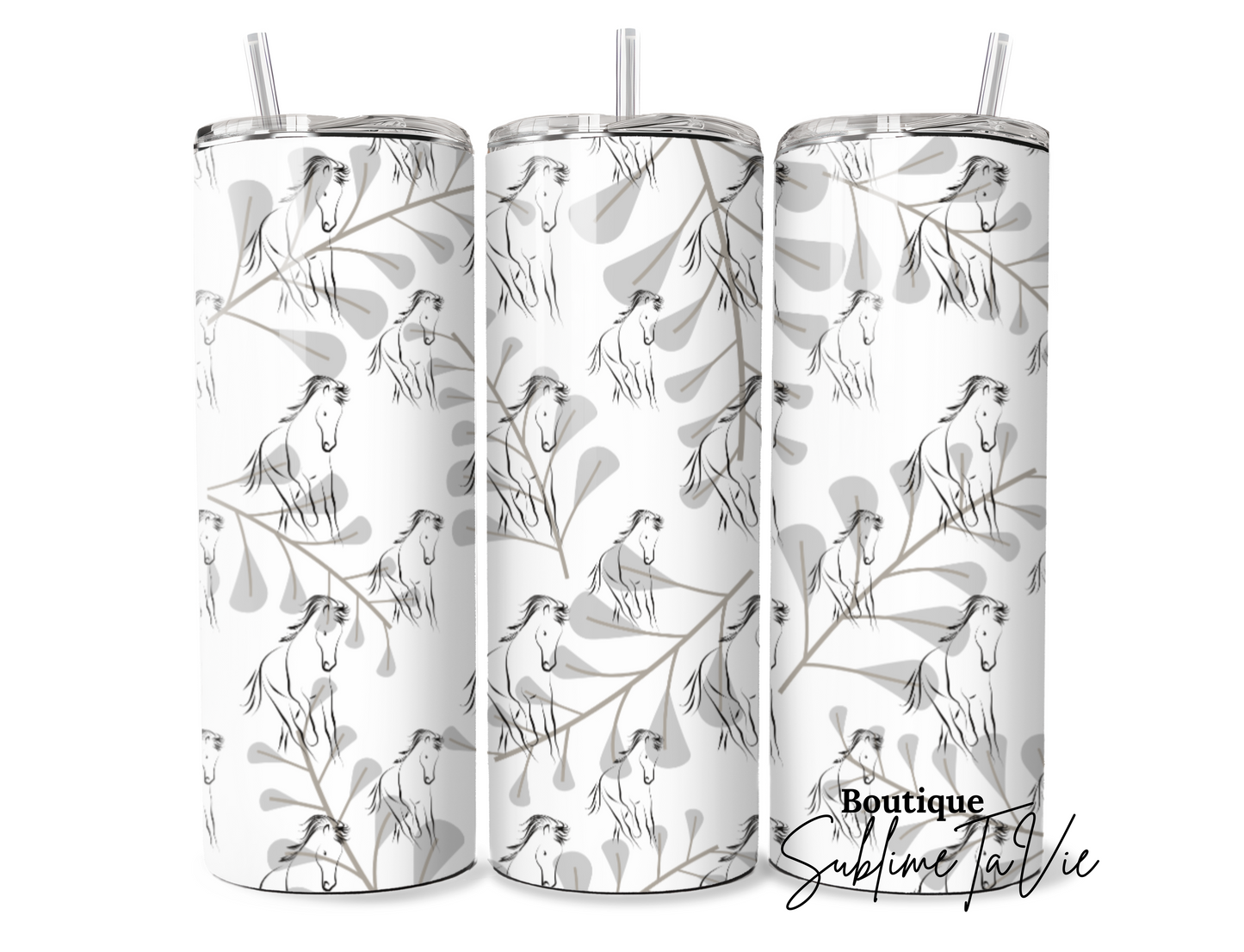 Tumbler cheval aesthetique