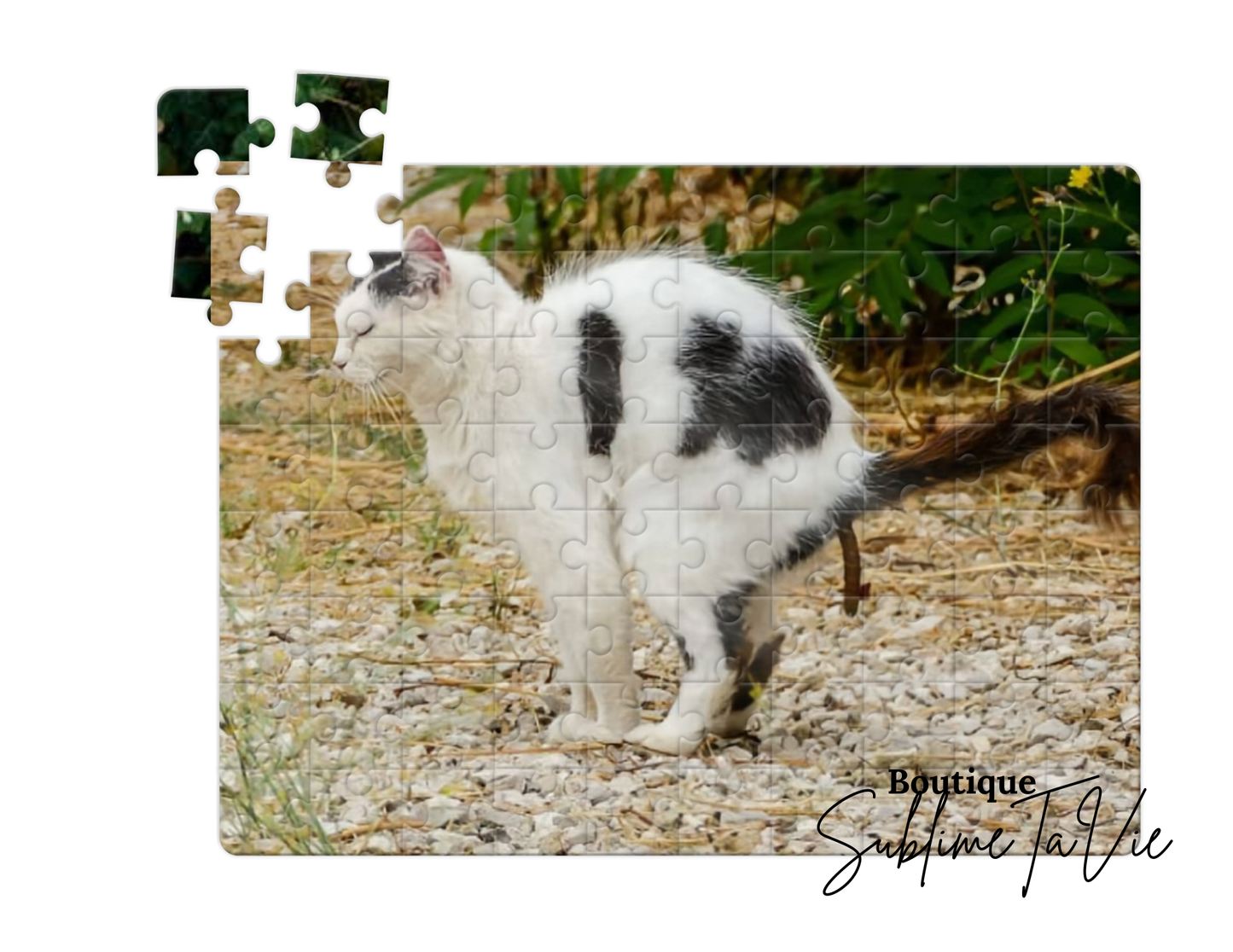 Casse-tête 80 pièces chat humoristique