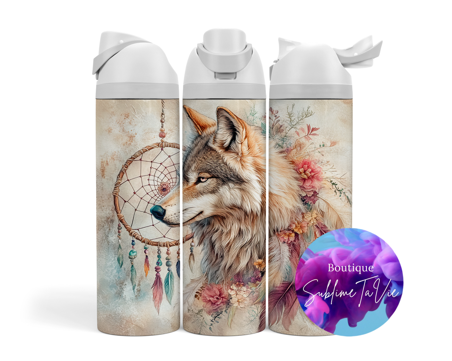 Tasse isotherme Owa - Loup boho