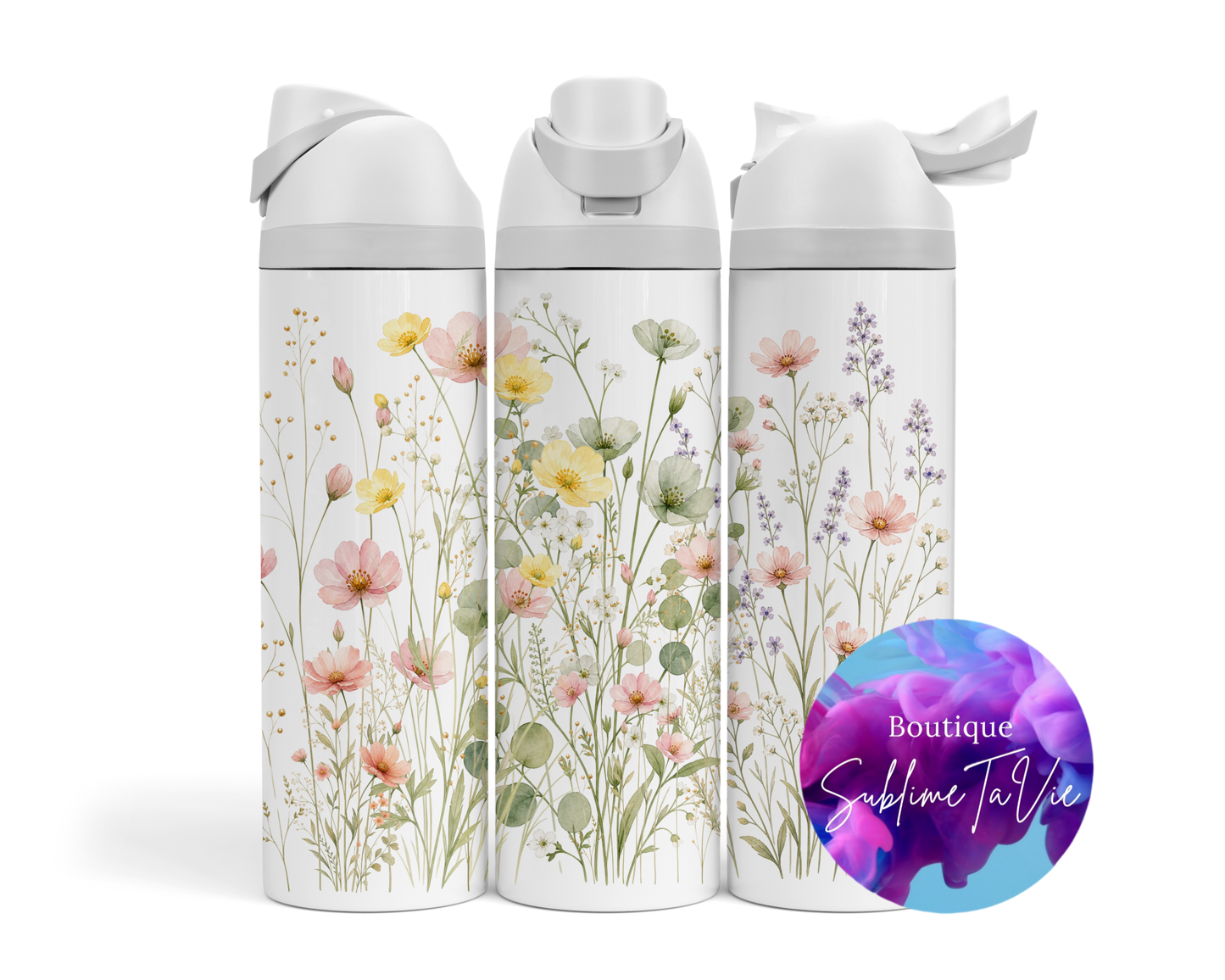 Tasse isotherme Owa - Fleurs couleurs