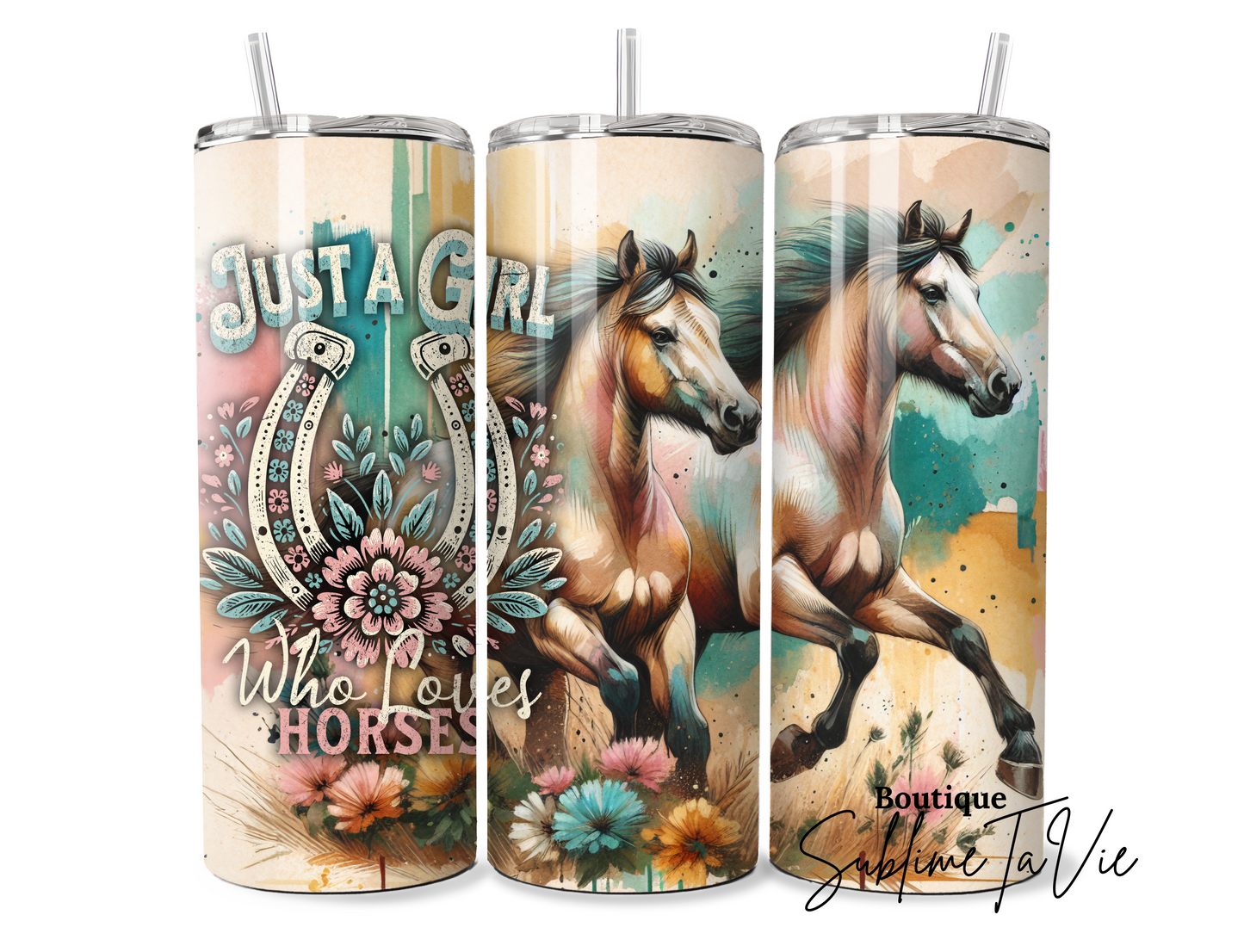 Tumbler juste une fille qui aime les chevaux