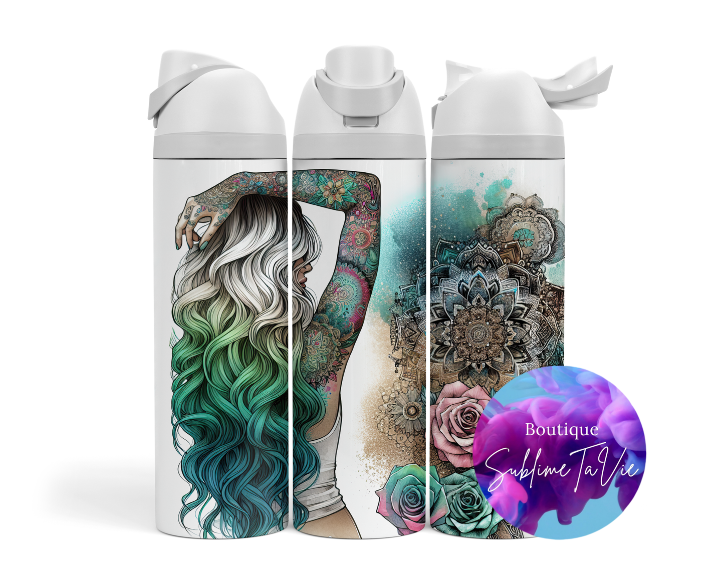 Tasse isotherme Owa - Femme mandala
