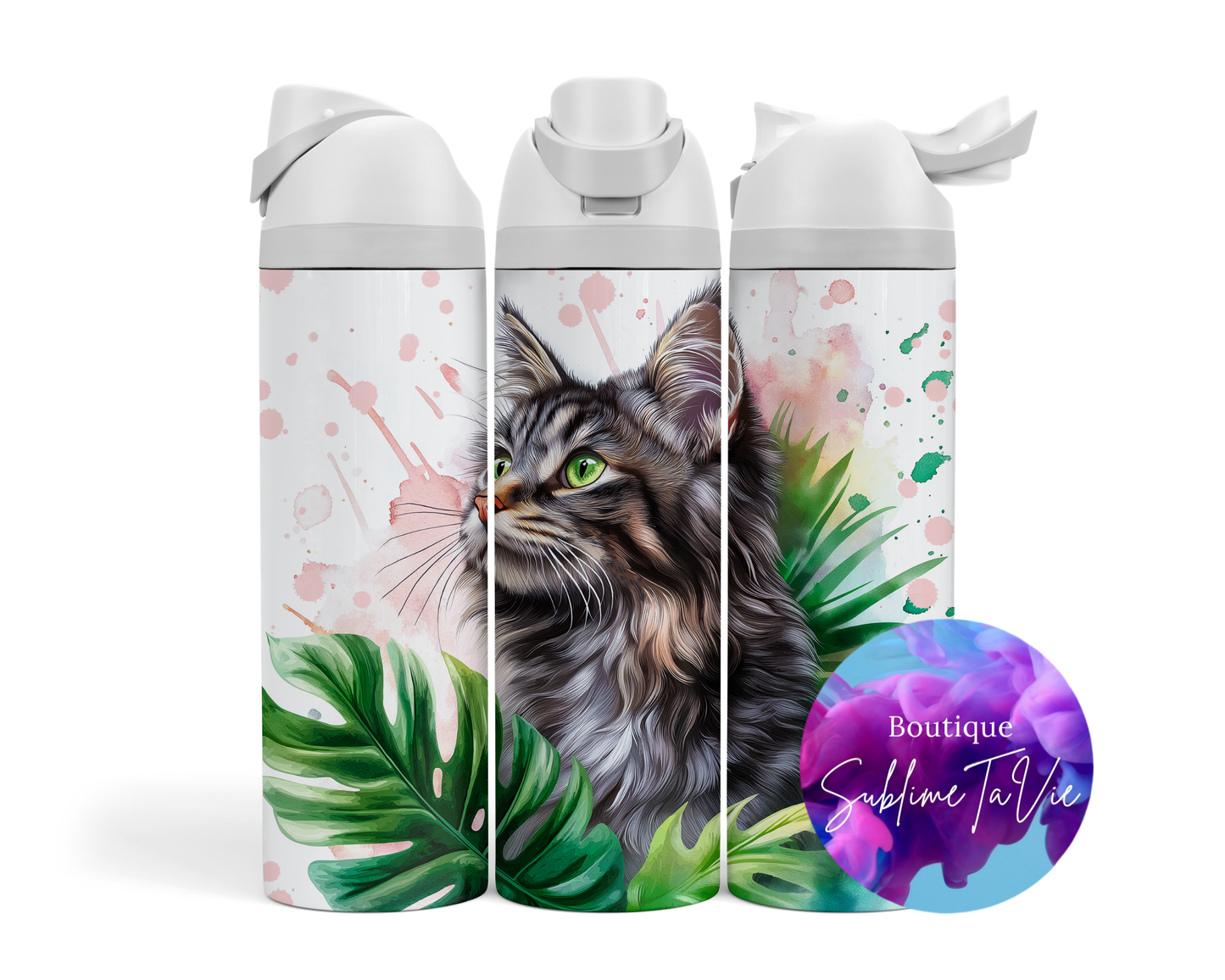 Tasse isotherme Owa - chat tabby