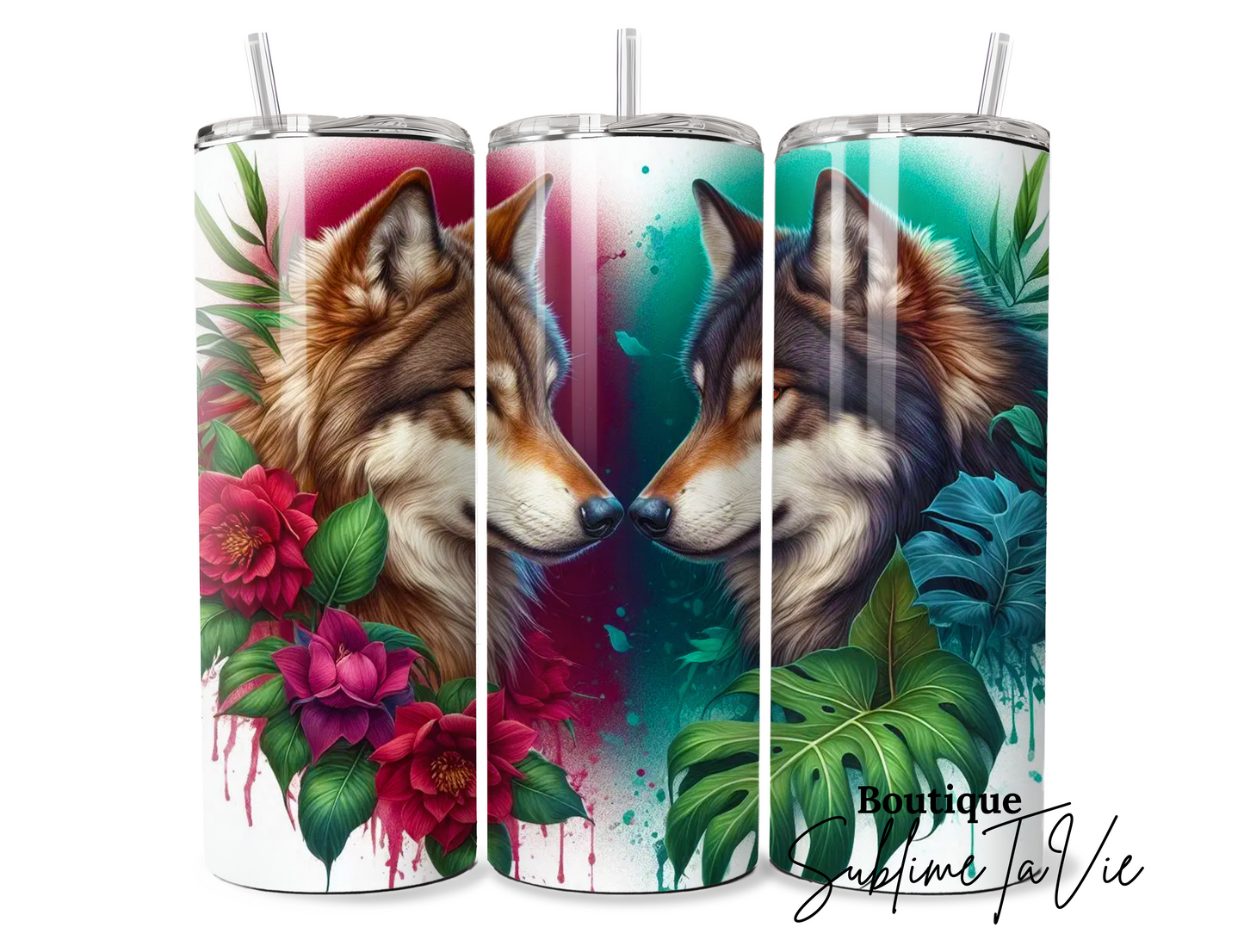 Tumbler amour de loup