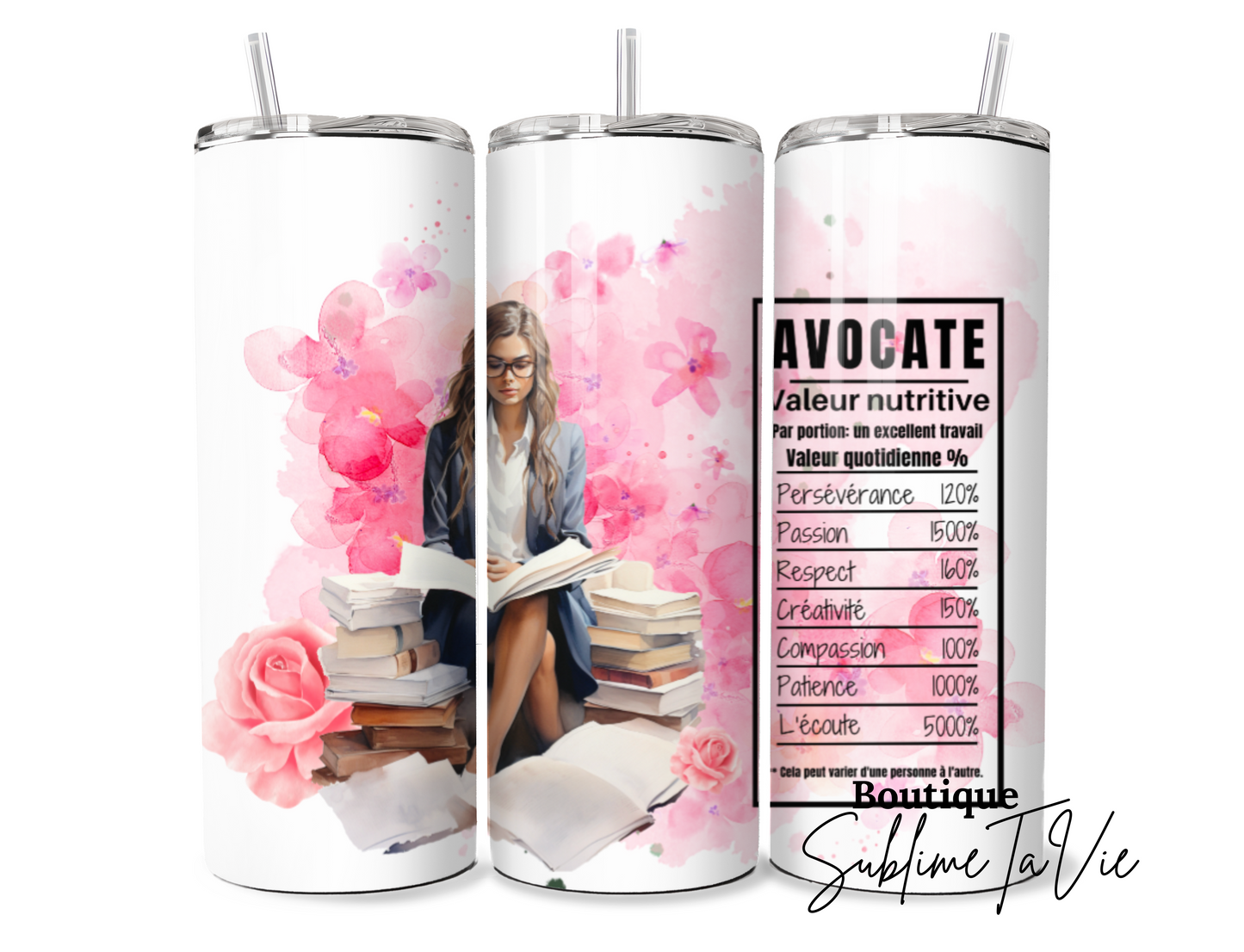 Tumbler métier avocate