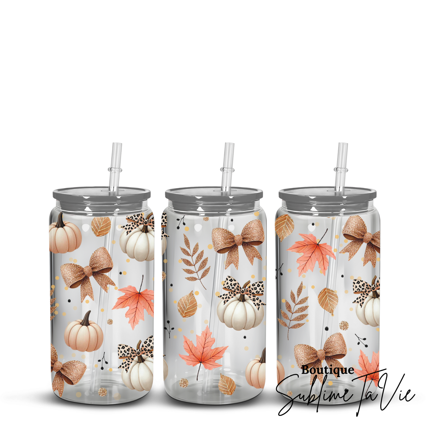 Gobelet plastique citrouille d'automne