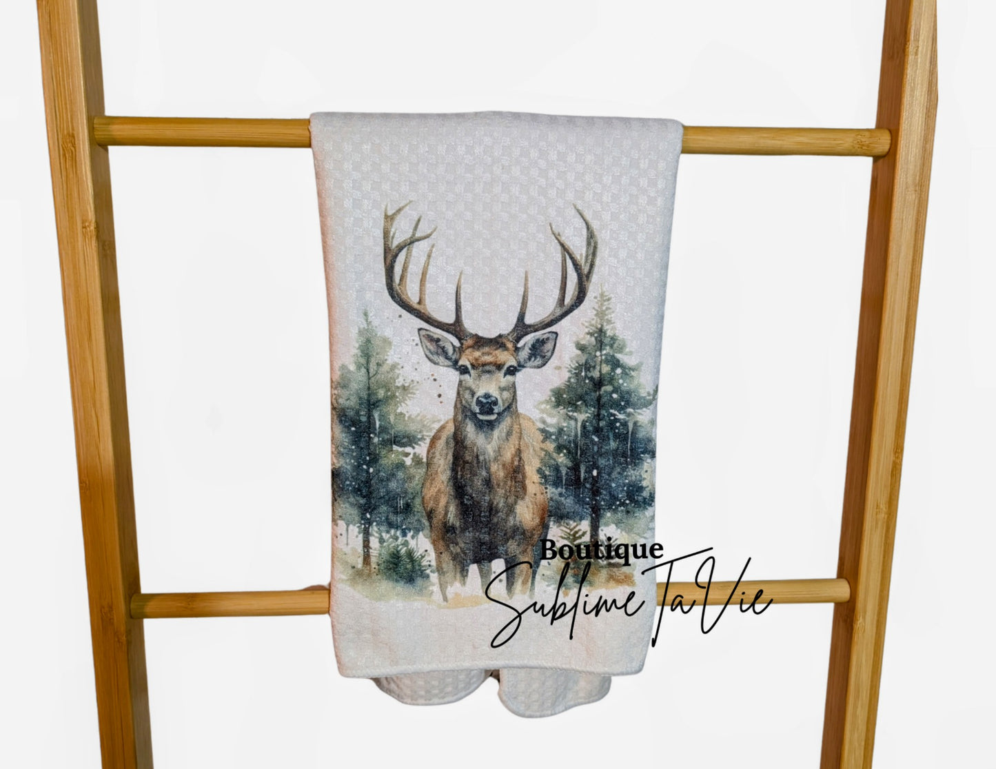 Serviette de cuisine cerf