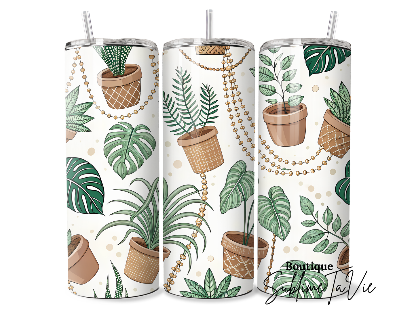 Tumbler plantes aesthetique