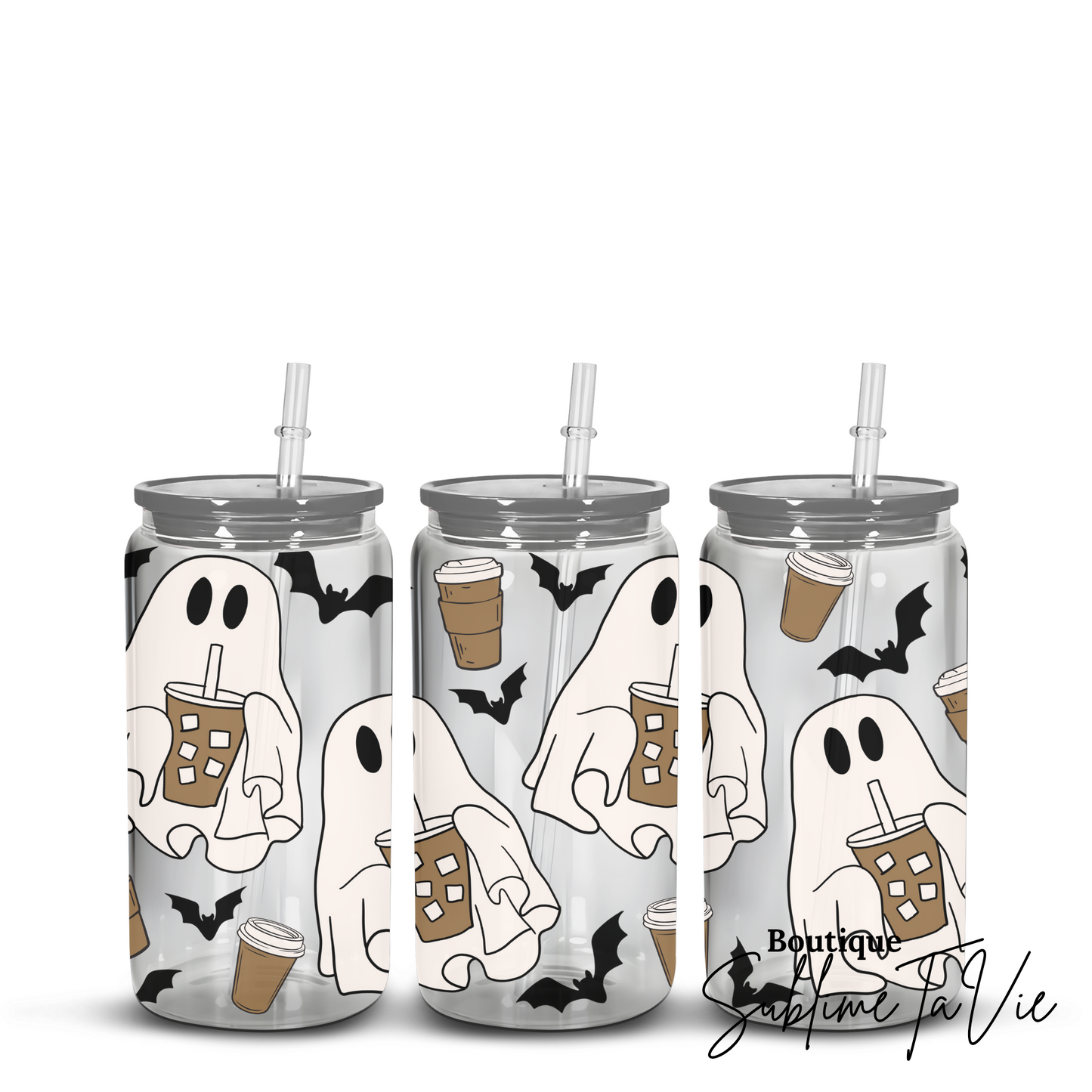 Gobelet plastique fantôme café