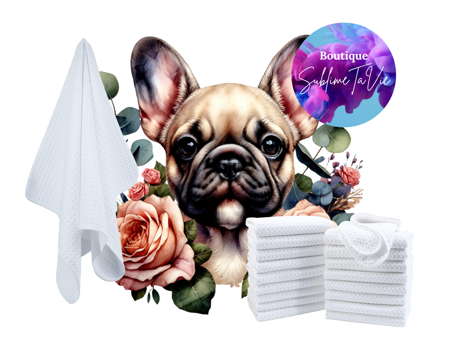 Serviette de cuisine bulldog