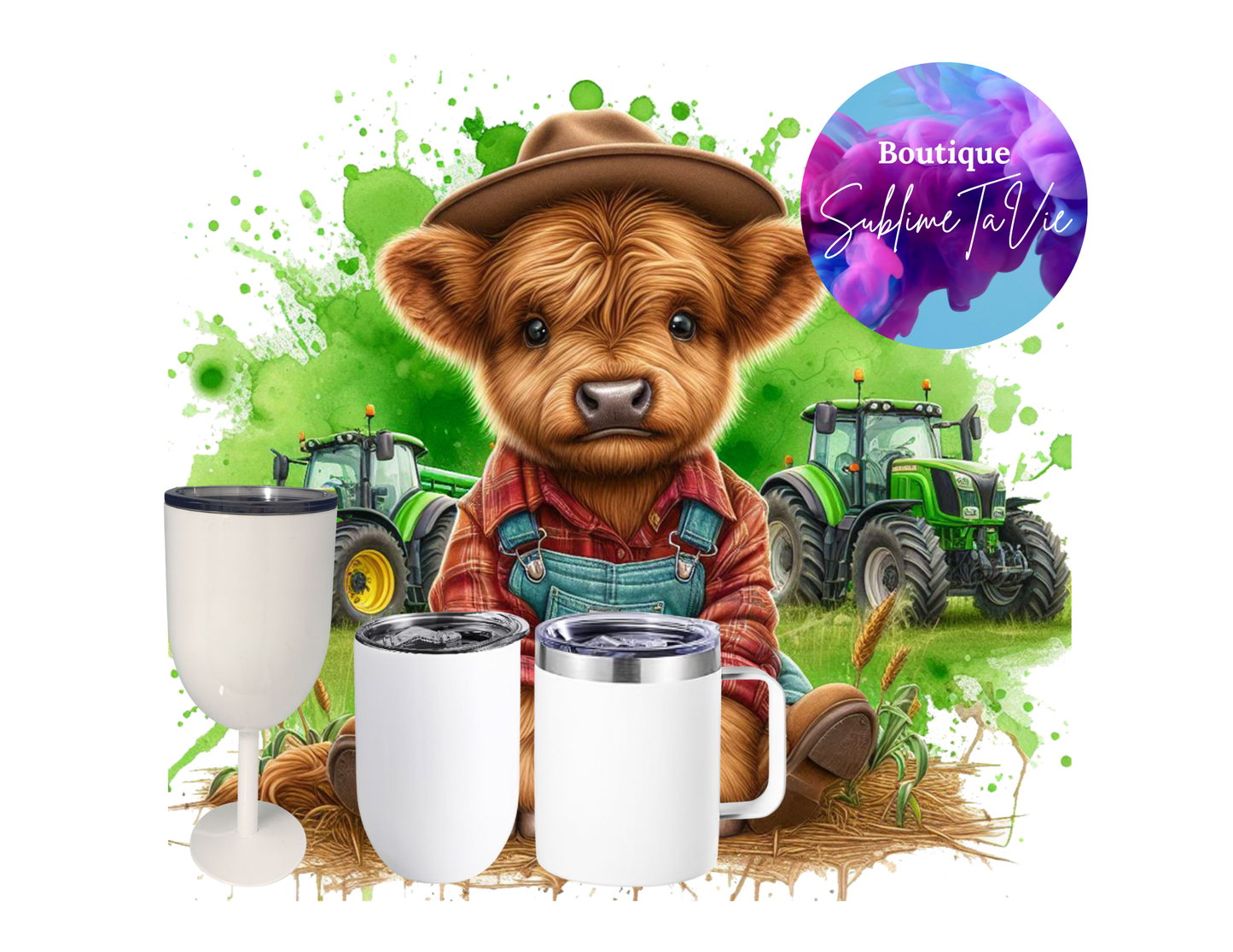 Tasse vache fermier
