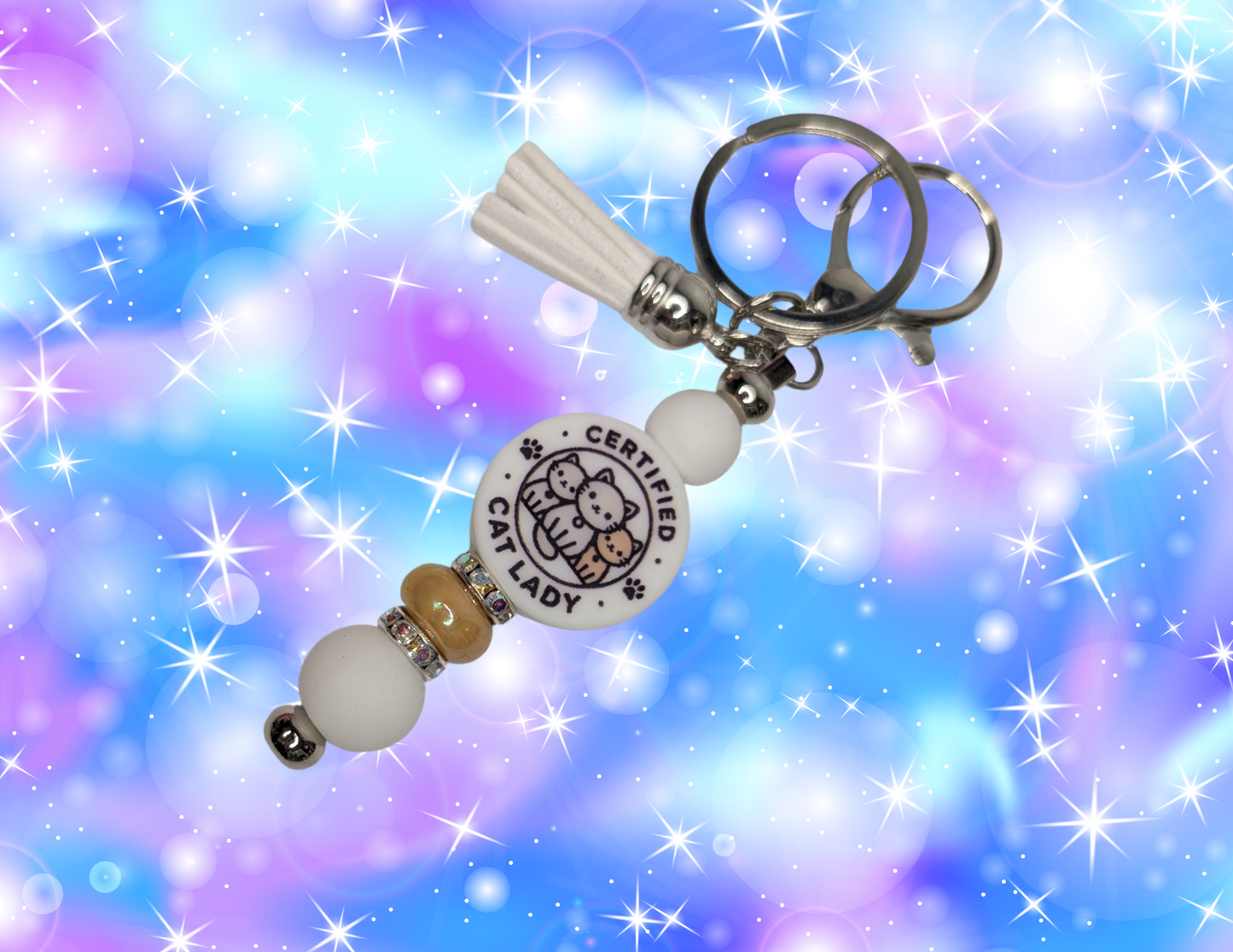 Porte clés certifié femme chat