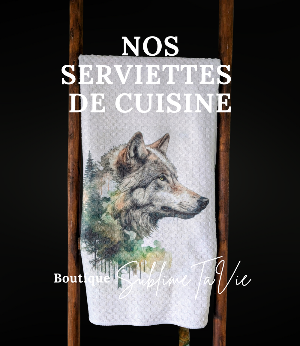 Serviette de cuisine sur demande