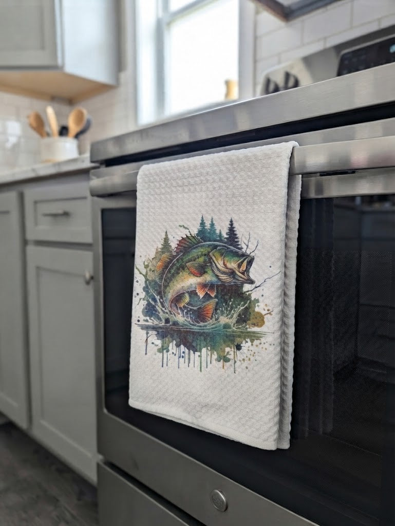 Serviette de cuisine poisson