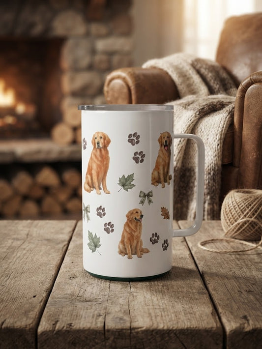 Tasse camping Golden retriever