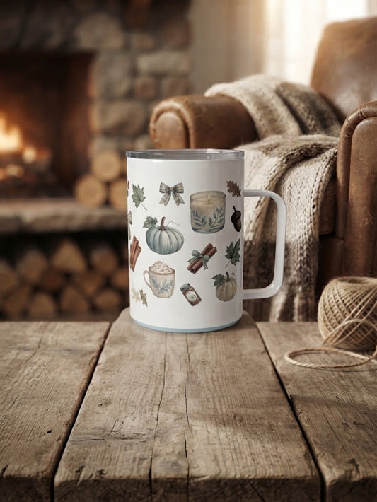 Tasse camping citrouille cocooning