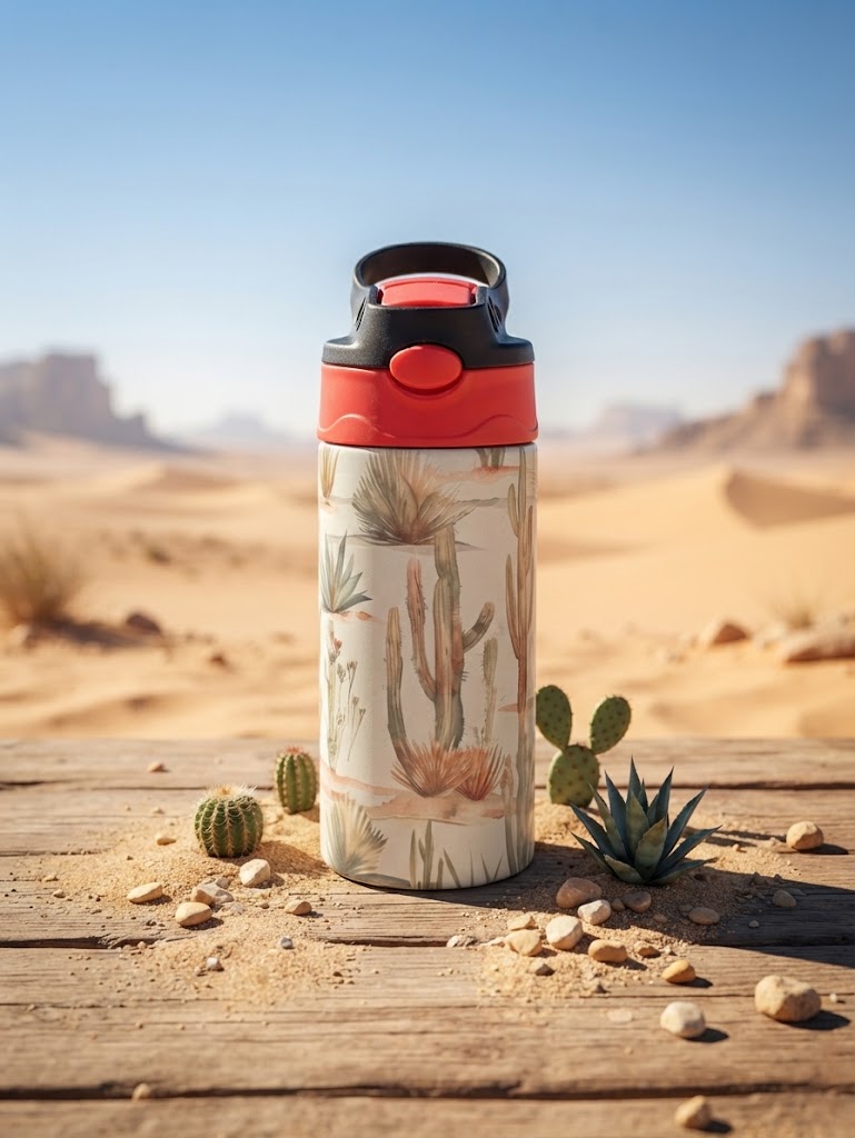 Tasse isotherme enfant cactus