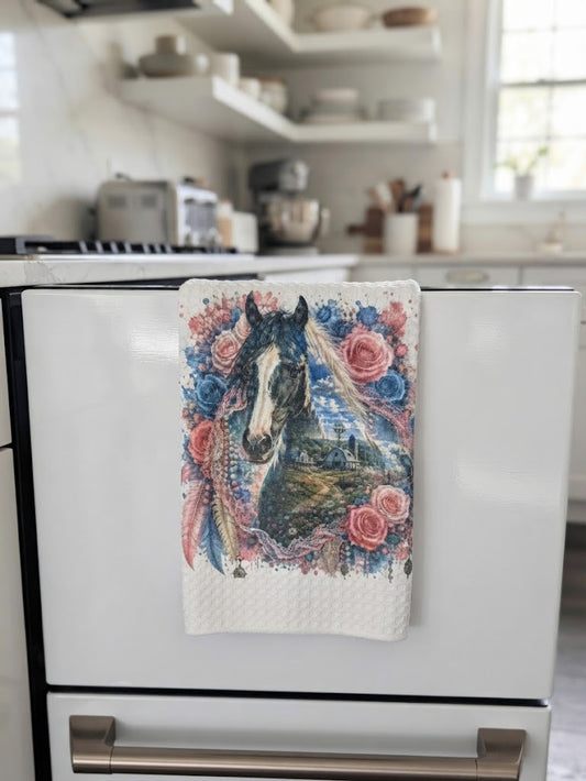 Serviette de cuisine cheval