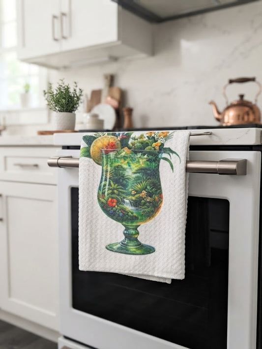 Serviette de cuisine ver tropical