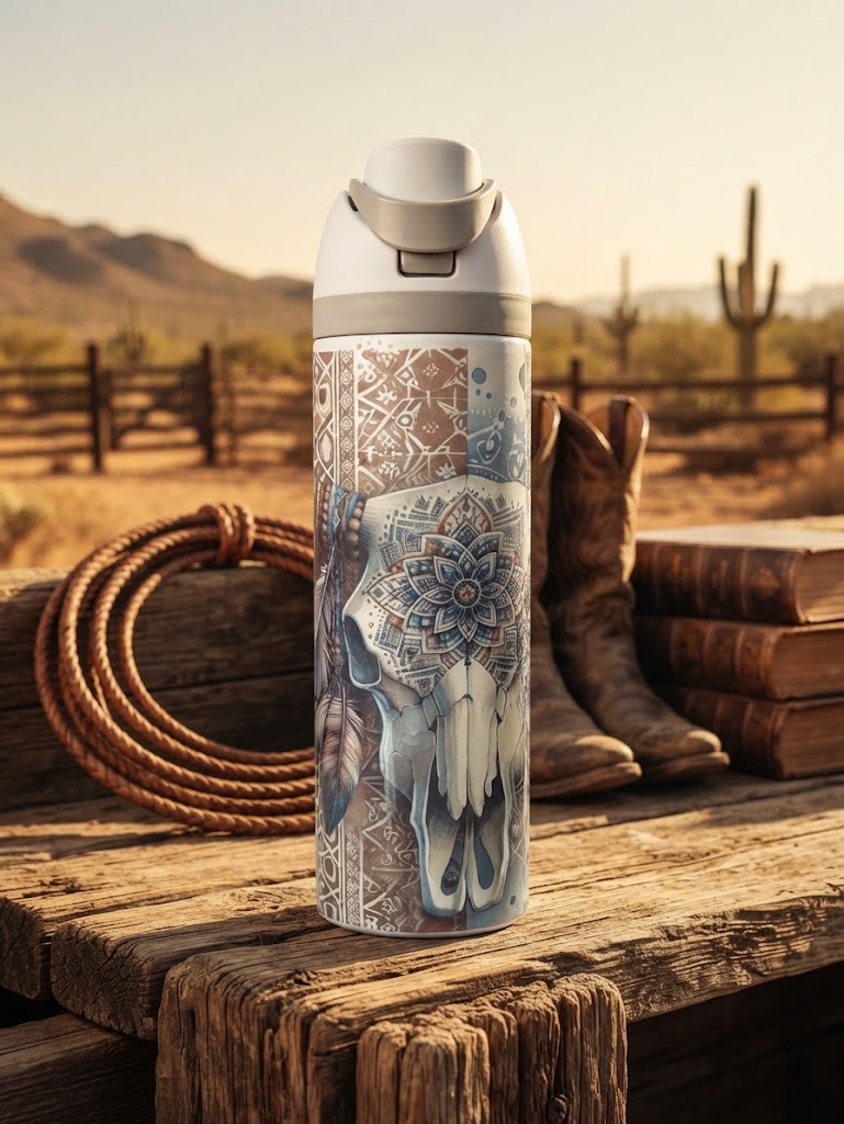 Tasse isotherme owa crâne western