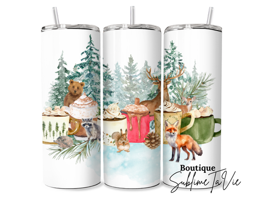 Tumbler forêt hivernale