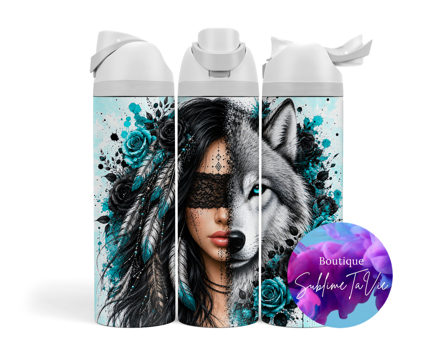 Tasse isotherme Owa - Femme loup