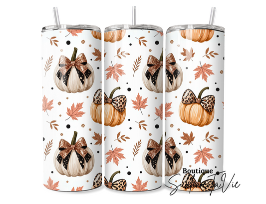 Tumbler tumbler citrouille bouclé