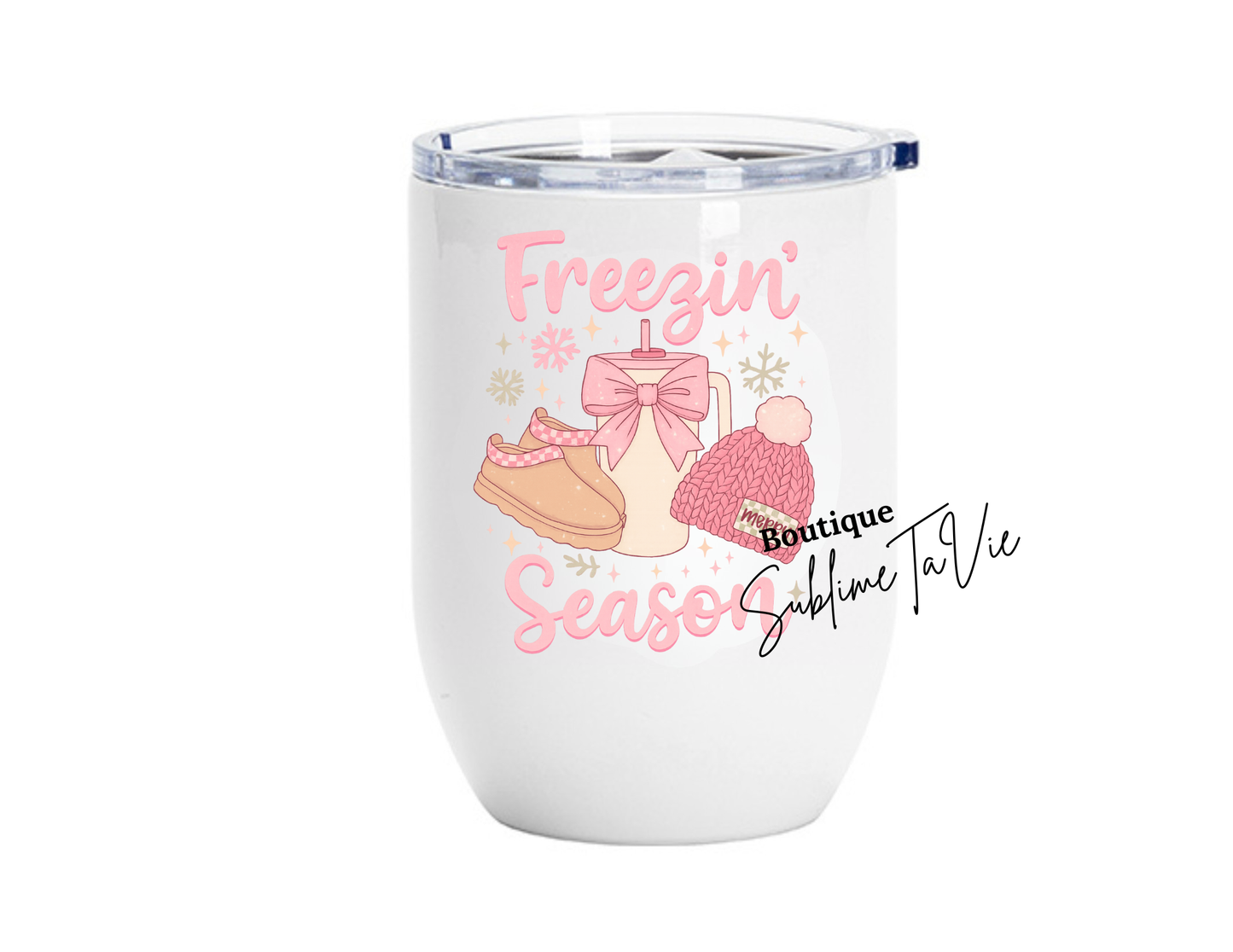 Tumbler 16oz freezin season pink