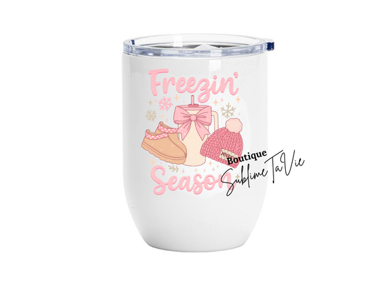 Tumbler 16oz freezin season pink