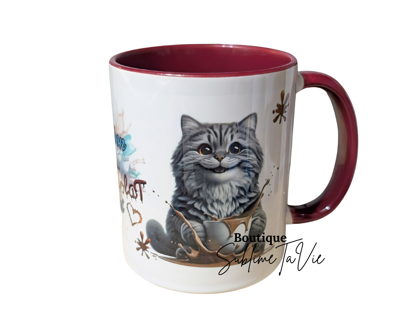 Tasse un bon chat-colat chaud
