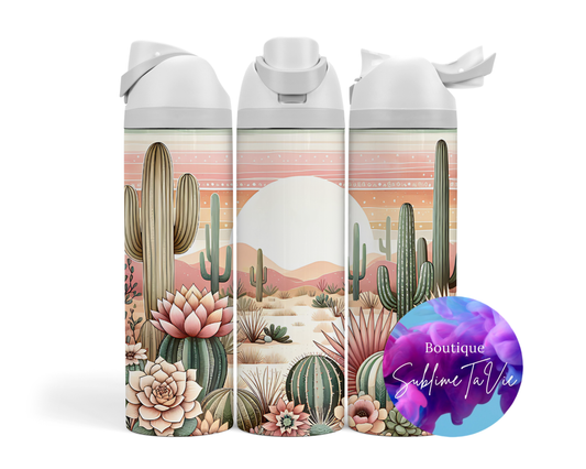 Tasse isotherme Owa - Coucher de soleil cactus