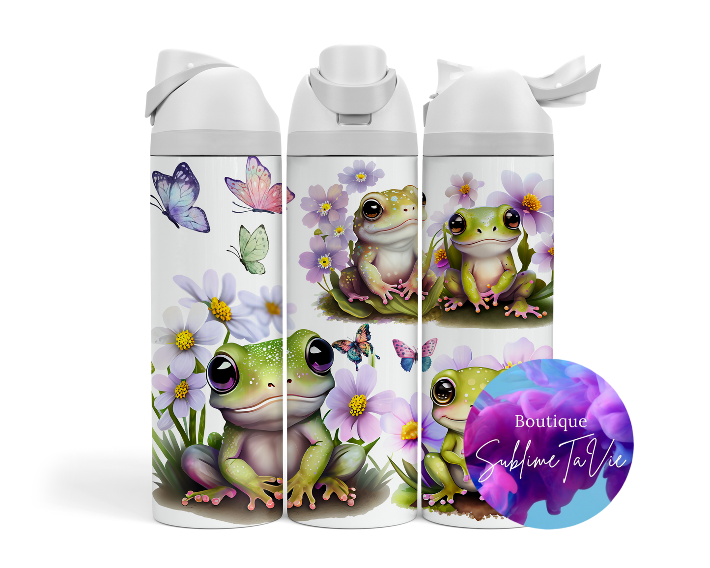 Tasse isotherme Owa - Grenouille & papillon