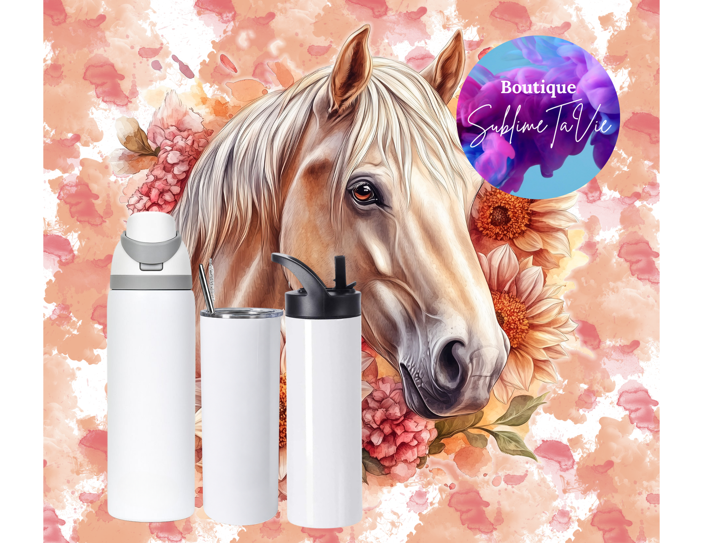 Tasse isotherme cheval