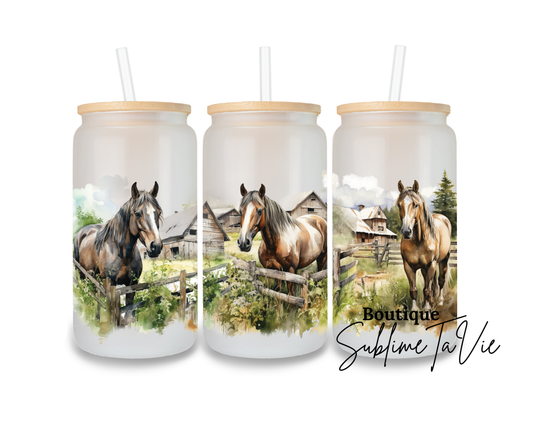 Gobelet givré cheval