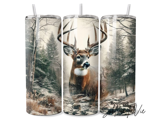 Tumbler cerf hiver