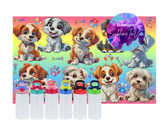 Tasse isotherme enfants chiots