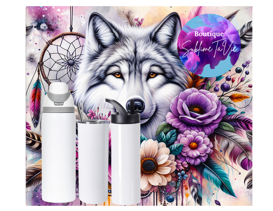 Tasse isotherme loup