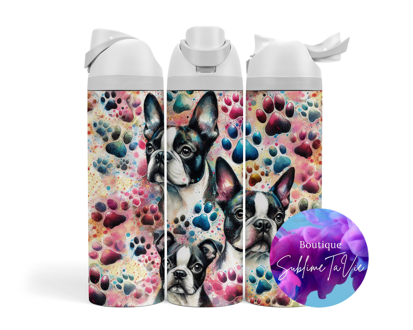 Tasse isotherme Owa - Boston terrier
