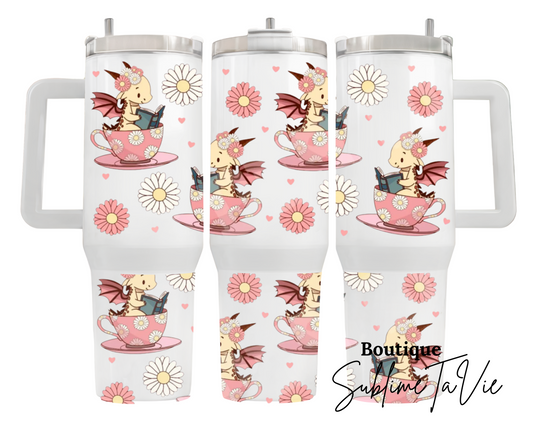 Tumbler 40oz dragon tasse