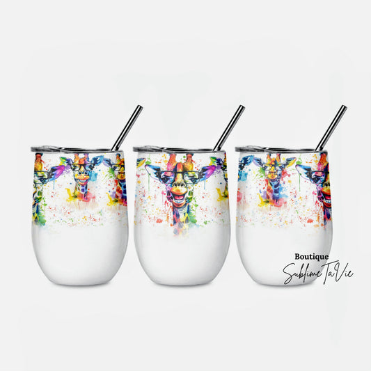 Tumbler 16oz girafe
