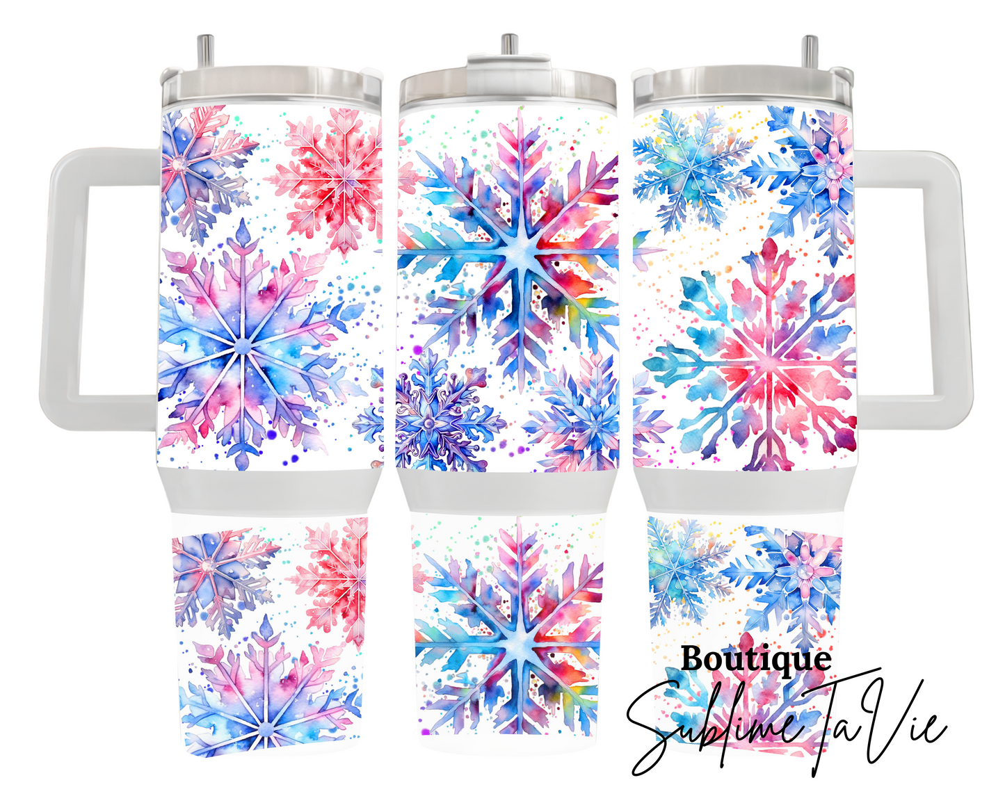 Tumbler 40oz flocons