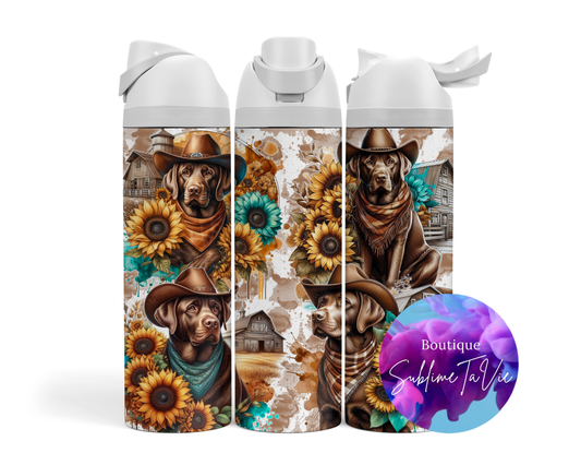 Tasse isotherme Owa - Labrador cowboy