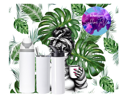 Tasse isotherme skull monstera