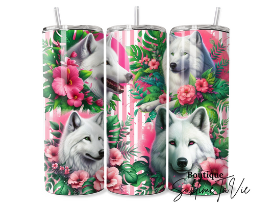 Tumbler loup blanc