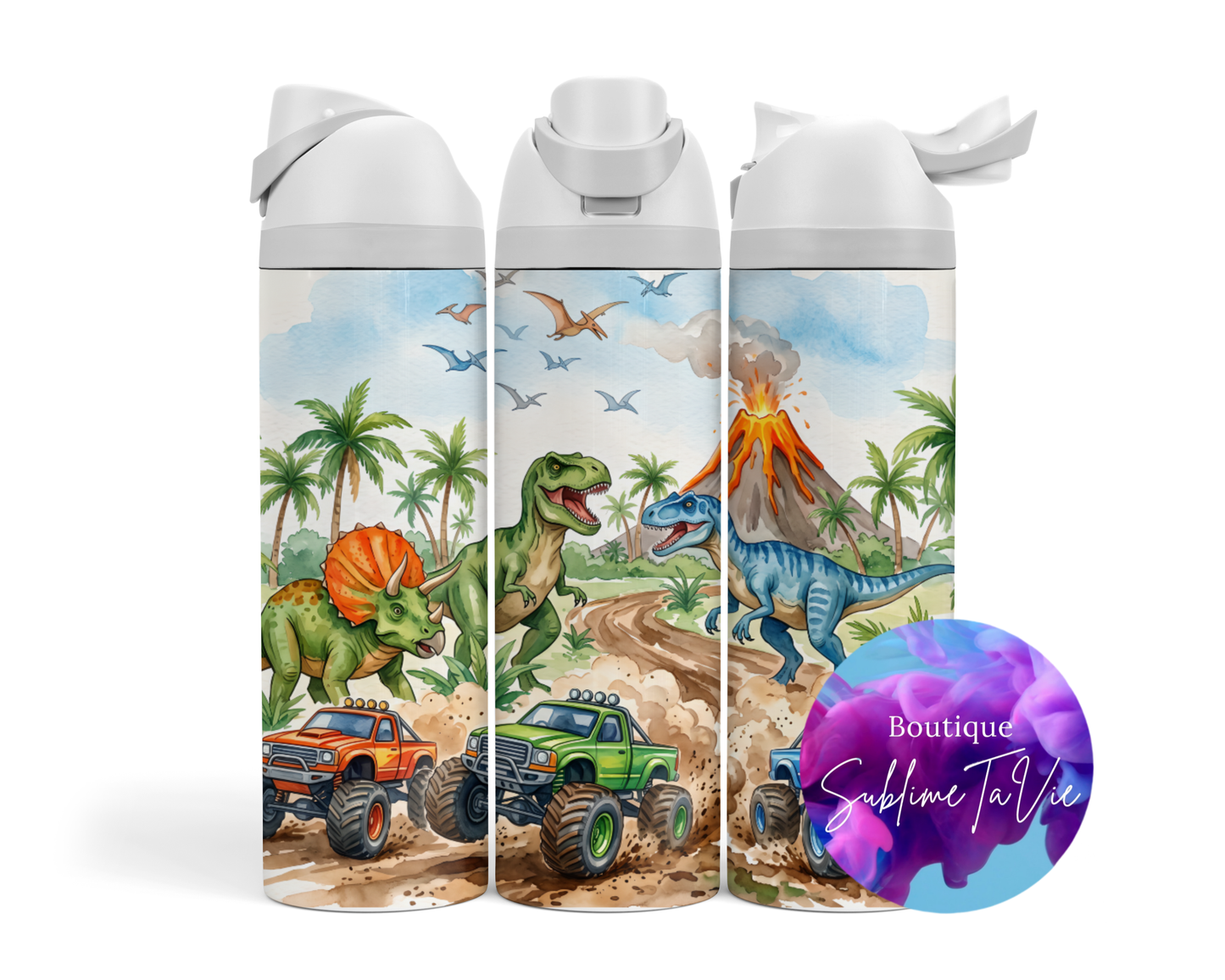Tasse isotherme Owa - Dino & monster truck