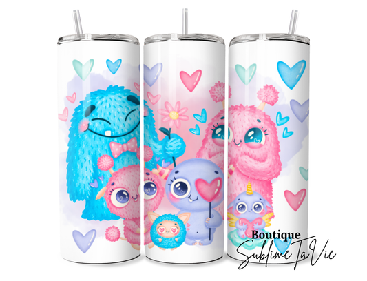 Tumbler monstre en famille