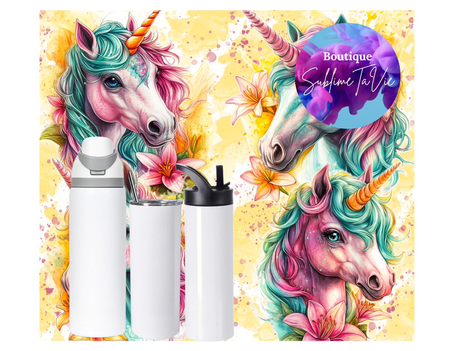 Tasse isotherme licorne
